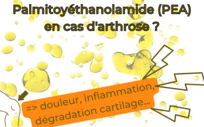 Intérêt du Palmitoyéthanolamide (PEA) en cas d’arthrose !