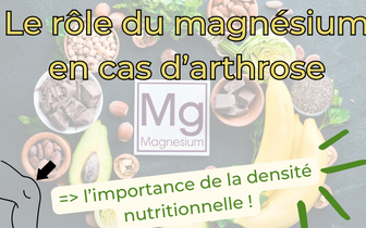 Le magnésium : un allié naturel contre l’arthrose des genoux.