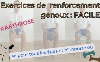 Exercice facile pour arthrose genou : position assise.