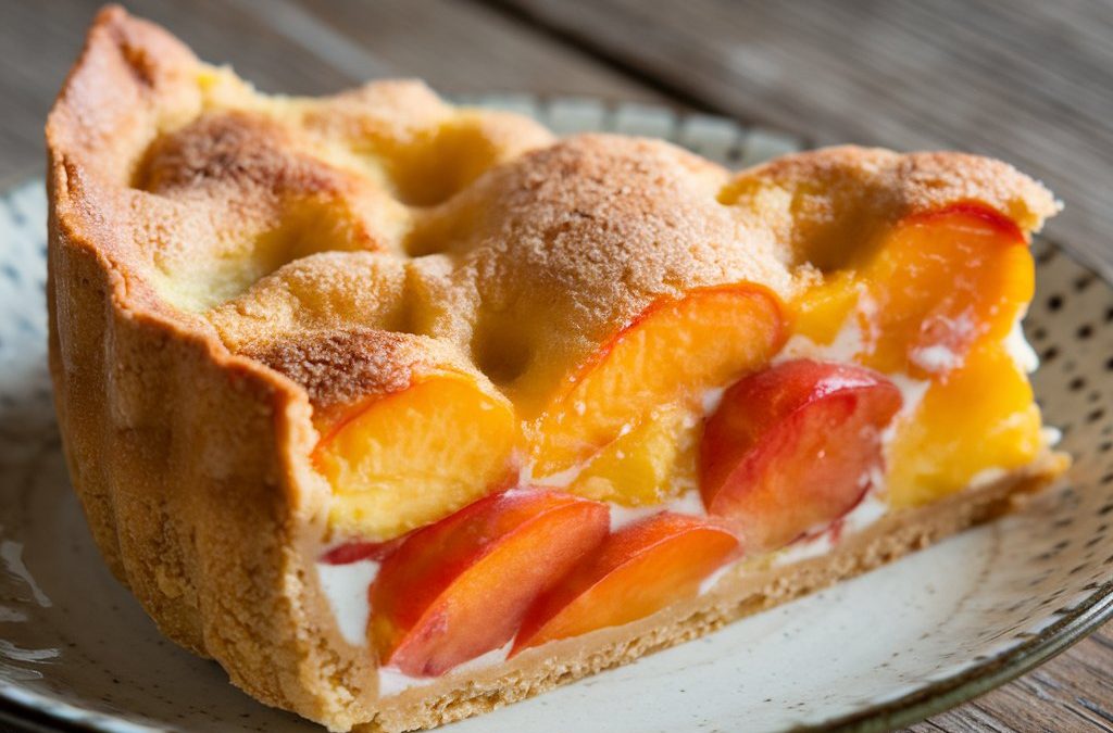 CLAFOUTIS DE NECTARINE AU LAIT DE COCO