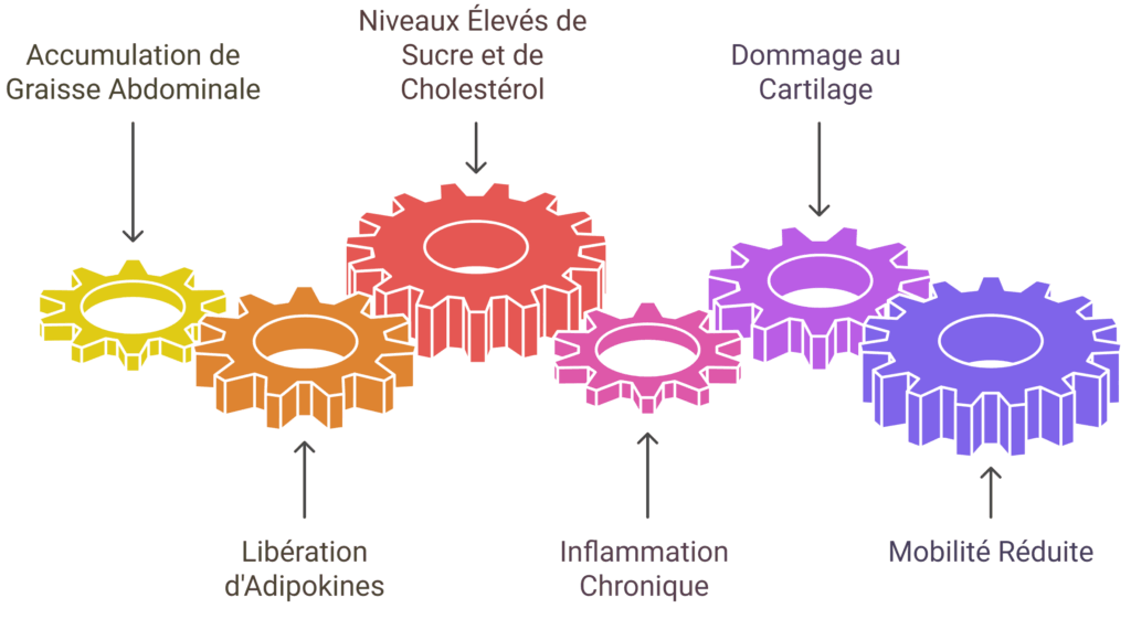 Arthrose et adiponectine.